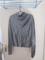 ZARA satijnen blouse • maat M • grijs • nieuw, Kleding | Dames, Blouses en Tunieken, Maat 38/40 (M), Zara, Ophalen of Verzenden