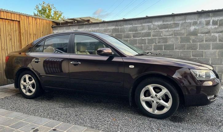 Hyundai Sonata 2.4i GLS Open dak Leder Airco Pdc 61000km, Autos, Hyundai, Entreprise, Achat, Sonata, ABS, Airbags, Air conditionné