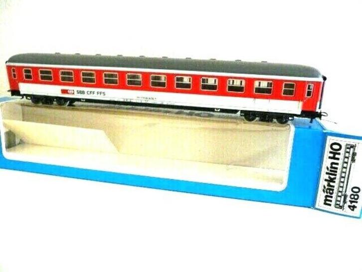 4180 MÄRKLIN HO — Cafétéria suisse Car/Suisse Voiture Cafe, Hobby & Loisirs créatifs, Trains miniatures | HO, Neuf, Wagon, Märklin