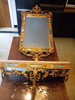 Barokke spiegel met console, Enlèvement, Autres formes, 50 à 100 cm, 100 à 150 cm
