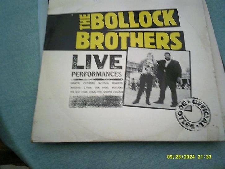 The Bollock Brothers – Live Performances - Official Bootleg, Cd's en Dvd's, Vinyl | Rock, Zo goed als nieuw, Alternative, 12 inch