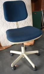 Chaise de bureau avec piètement écru, Bleu, Chaise de bureau, Enlèvement, Utilisé