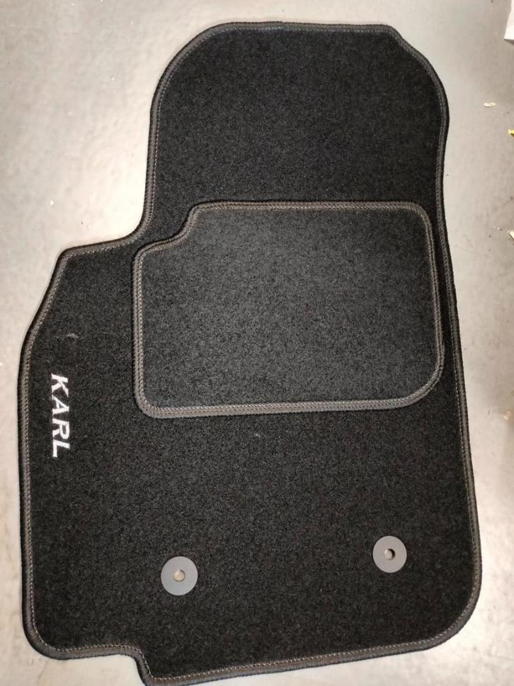 CLASSIC Velours automatten met LOGO - Opel Karl 2014- 2019, Auto-onderdelen, Interieur en Bekleding, Opel, Nieuw, Verzenden