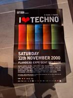 Affiche I Love Techno 2000 A1 formaat, Verzamelen, Posters, Ophalen of Verzenden, Zo goed als nieuw