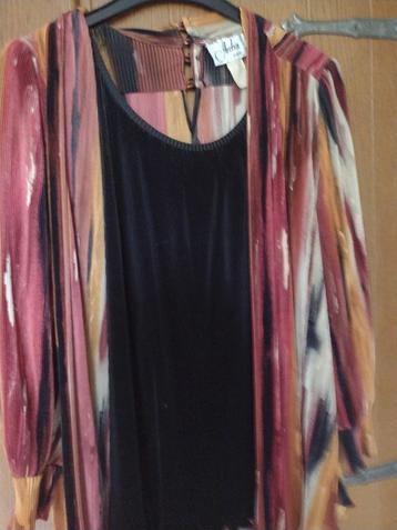 Ensemble blouse chemisier avec longue jupe L XL beschikbaar voor biedingen