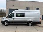 Ford Transit L4 Dubbel cabine Euro6d 48 000km!! keuring vvk, 2590 kg, Achterwielaandrijving, Euro 6, 6 zetels