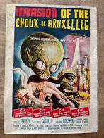 Affiche originale du film L'Invasion des choux de Bruxelles, Collections, Posters & Affiches, Enlèvement ou Envoi, Comme neuf