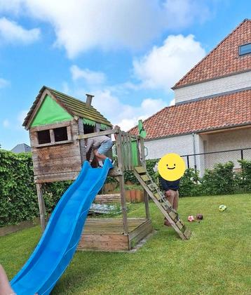 Speeltoestel speelhuis fatmoose funfactory, Kinderen en Baby's, Speelgoed | Buiten | Speeltoestellen, Ophalen, Gebruikt, Glijbaan