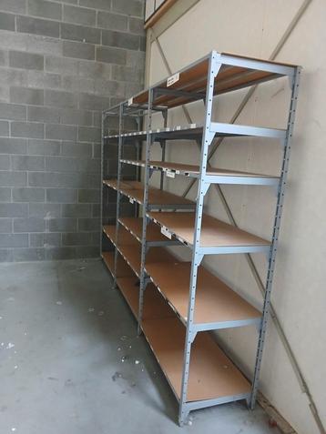 9 metalen planken 5-6 planken 205x103x40cm beschikbaar voor biedingen