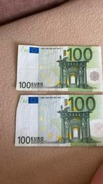 100 euro briefjes 2002, Postzegels en Munten, Bankbiljetten | Europa | Eurobiljetten, Ophalen of Verzenden