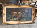 Tableau toile avec faisans, Antiquités & Art, Enlèvement ou Envoi