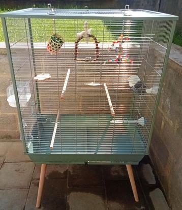 Nieuwe grote kooi met accessoires, Dieren en Toebehoren, Ophalen, Nieuw, Vogelkooi