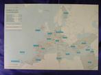 Sabena Sobelair Document Flight Data Sheet Map Europe, Verzamelen, Nieuw, Ophalen of Verzenden
