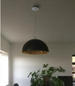 grote zwarte hanglamp met warme gloed, Huis en Inrichting, Ophalen, Kunststof, Zo goed als nieuw, Modern, hedendaags