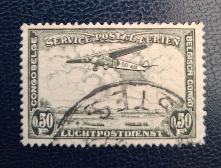 Timbre du Congo belge OBP PA7, Timbres & Monnaies, Timbres | Europe | Belgique, Affranchi, Enlèvement ou Envoi