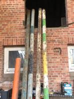 Springbalken 10 stuks + 4 gegalvanieerde staanders, Ophalen, Gebruikt