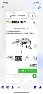 Festool CS 50 EGB-Set Trek -/afkortzaagmachine, Doe-het-zelf en Bouw, Gereedschap | Zaagmachines, Ophalen, Zo goed als nieuw, Afkortzaag