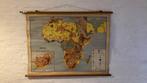 Vintage schoolkaart Afrika, Antiek en Kunst, Ophalen, Aardrijkskunde