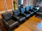 eetkamer stoelen, Huis en Inrichting, Stoelen, Ophalen, Zwart, Leer, Zo goed als nieuw