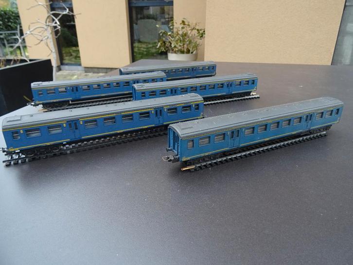 Lot Nederlandse reizigerswagons - Lima - HO, Hobby en Vrije tijd, Modeltreinen | H0, Gebruikt, Wagon, Gelijkstroom, Lima, Ophalen of Verzenden