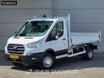 Ford Transit 170pk Open Laadbak Dubbellucht 3,5t Trekhaak Ai, Auto's, Stof, Euro 6, 4 cilinders, Wit