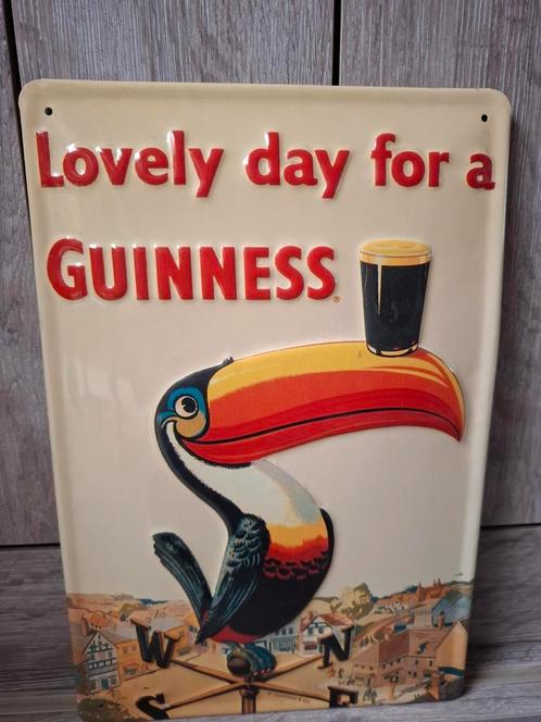 Panneau publicitaire Guinness Toucan, Collections, Marques de bière, Neuf, Panneau, Plaque ou Plaquette publicitaire, Autres marques