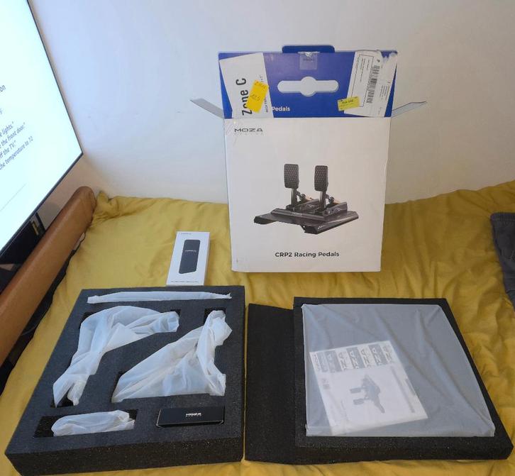 Moza CRP2 + NIEUWE versnellingsplaat, Computers en Software, Joysticks, Nieuw, Ophalen of Verzenden