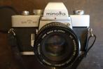 Minolta srt 101 + 50 F1. 7 appareil photo argentique mécaniq, Ophalen of Verzenden, Gebruikt, Spiegelreflex, Minolta