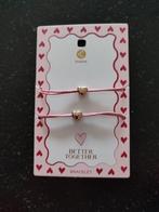 2 hartjes armbanden, Ophalen of Verzenden, Nieuw, Roze