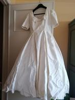 Robe de mariée en soie sauvage, Porté, Enlèvement ou Envoi, Blanc, Robe de mariée
