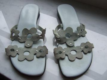 Sandales bleu clair en nubuck - p 38 beschikbaar voor biedingen