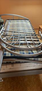 Lit métallique 90/200cm, 90 cm, Gris, Une personne, Enlèvement