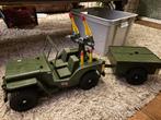 Action Man Jeep met aanhangwagen, Ophalen, Gebruikt