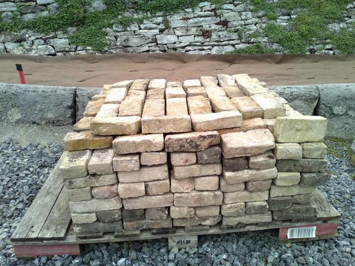 Anciennes briques beiges, Doe-het-zelf en Bouw, Metselstenen, Gebruikt, Bakstenen, Ophalen