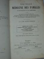 1869 Nouvelle Médecine des familles A de Saint-Vincent Paris, Antiek en Kunst, Ophalen of Verzenden