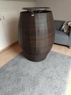 Tuinset wicker bruin te koop, Enlèvement, Comme neuf, Osier, Salons de jardin