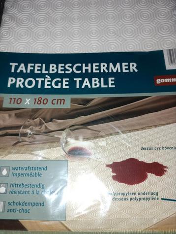 tafel beschermer gommtex 110/180cm beschikbaar voor biedingen