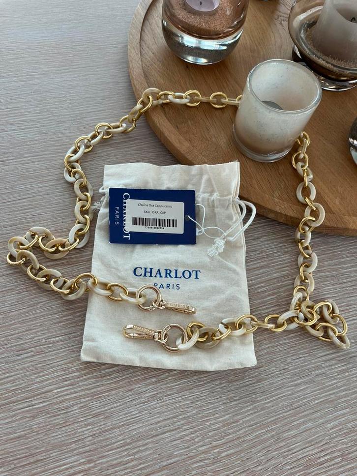 Charlot Paris - telefoonkoord - Ora Cappuccino - new, Handtassen en Accessoires, Kettingen, Nieuw, Ophalen of Verzenden