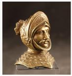 Antiek bronzen kopje van een ridder, Antiek en Kunst, Ophalen