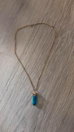 Halsketting, Handtassen en Accessoires, Kettingen, Ophalen, Kunststof, Gebruikt, Blauw