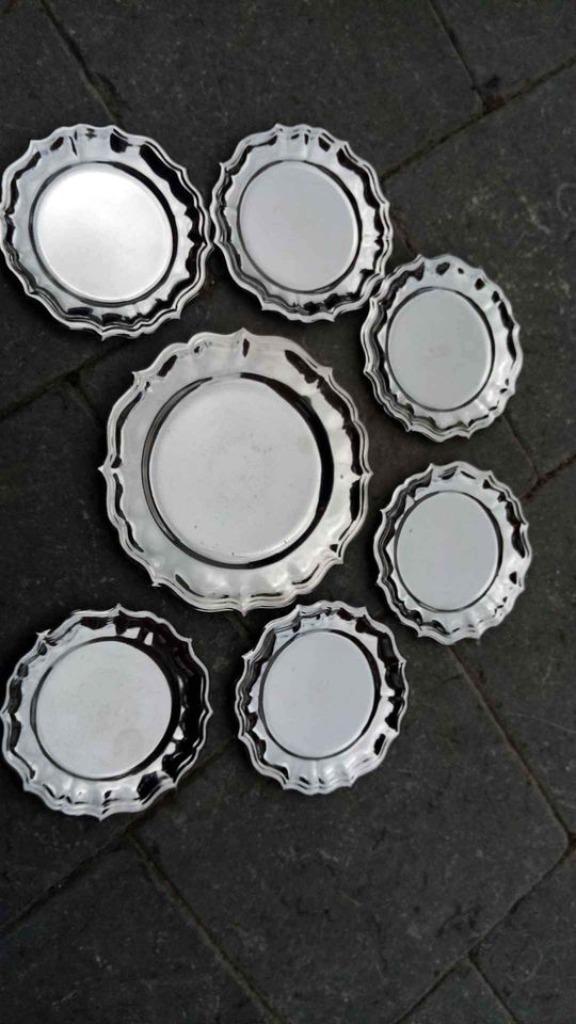 Sous-verres (5) + bouteille en INOX, Huis en Inrichting, Woonaccessoires | Onderzetters, Zo goed als nieuw, Ophalen of Verzenden