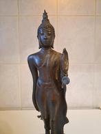 Bronzen boedhabeeld op sokkel, Antiek en Kunst, Antiek | Brons en Koper, Ophalen, Brons