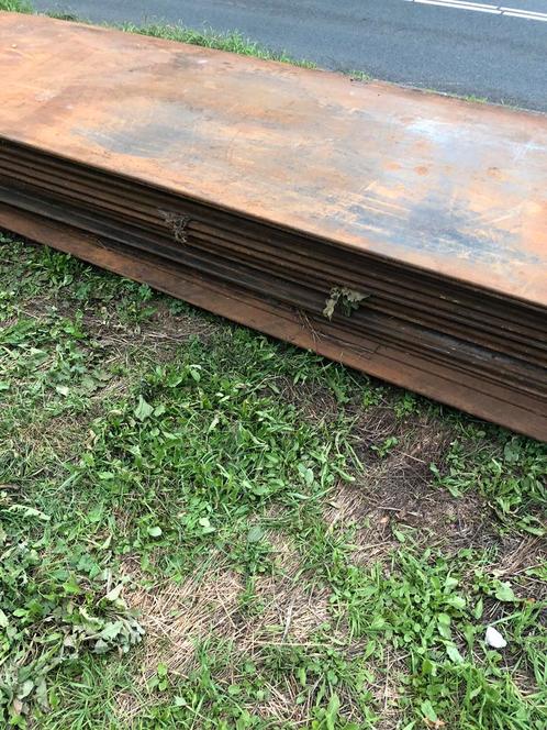 Stalen rijplaten 5000x1500x150, Doe-het-zelf en Bouw, Platen en Panelen, Ophalen of Verzenden