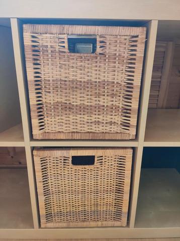 2 opbergmanden BRAÑAS in rotan voor KALLAX kast Ikea beschikbaar voor biedingen