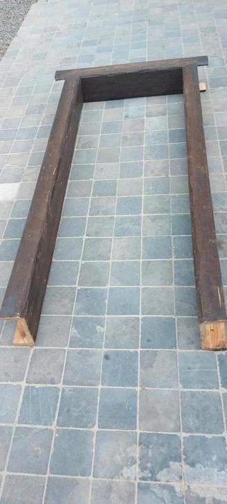 Balken voor deuromkasting met de hand gekapt, Doe-het-zelf en Bouw, Hout en Planken, Zo goed als nieuw, Ophalen