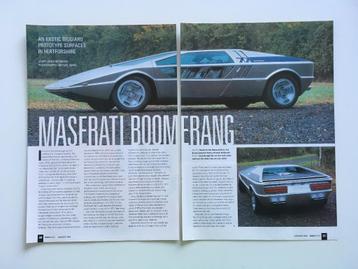 Article sur le Maserati Boomerang  