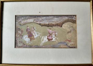 Collection : 9 cadres reproduisant des scènes - Inde & Perse beschikbaar voor biedingen