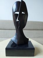 Bronzen Beeld (naar) Pablo Picasso Two Faces Gesigneerd, Antiek en Kunst, Kunst | Beelden en Houtsnijwerken, Ophalen of Verzenden