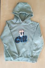 Lichtgroene hoody Mini Rebels "Chill", maat 134, Mini Rebels, Trui of Vest, Ophalen of Verzenden, Zo goed als nieuw