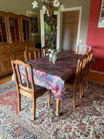 Table à manger avec 6 chaises, Antiquités & Art, Antiquités | Accessoires de maison, Enlèvement
